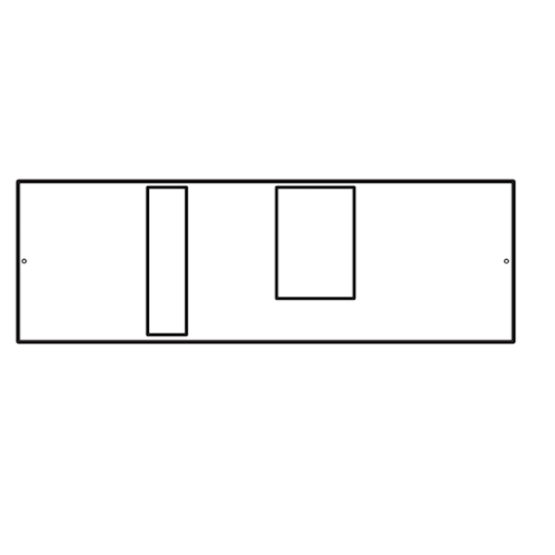 Konstruktivni element za učinske prekidace x630 sa FID blokom, horizontalna montaža, 200x600 mm
