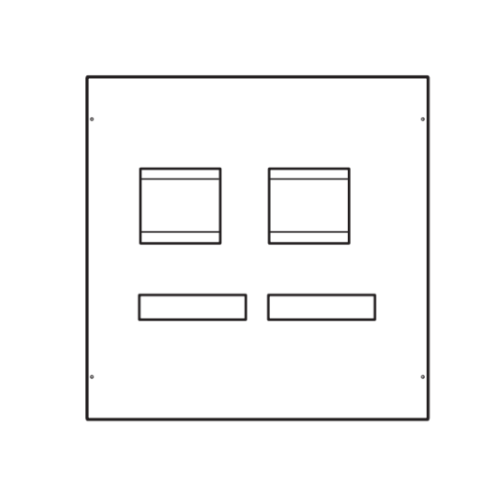 Konstruktivni element za učinske prekidace x630 sa FID blokom, vertikalna montaža, 600x600 mm