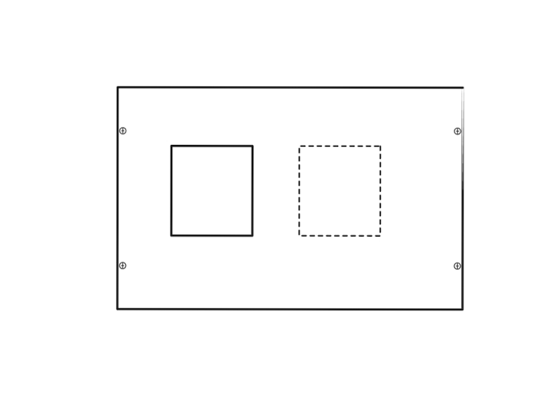 Konstruktivni element za učinske prekidace x630 sa motornim pogonom, ZK II, 400x800 mm