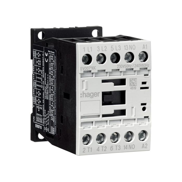 Kontakter 3P + 1NC 12A 5.5kW AC-3 230VAC