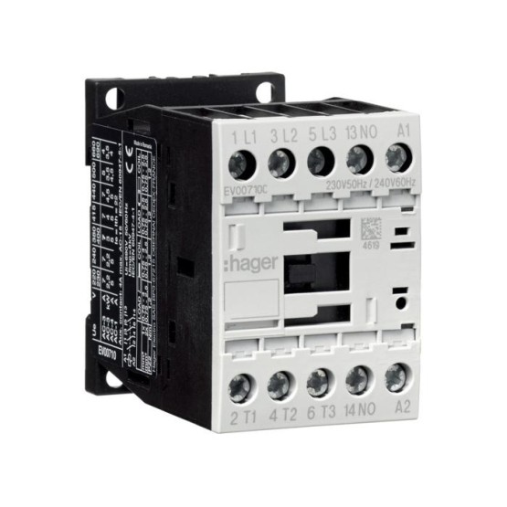 Kontakter 3P + 1NC 9A 4kW AC-3 230VAC