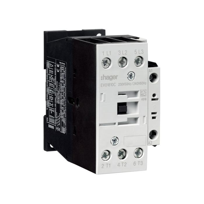 Kontakter 3P + 1NO 15.5A 7.5kW AC-3 230VAC