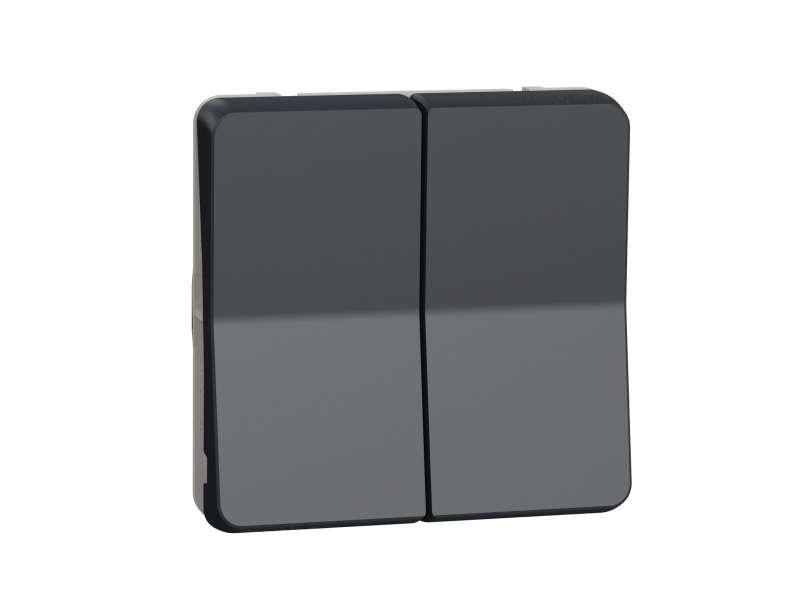 Mureva Styl - dvostruki naizmenični - nadgradni i ugradni - sivi