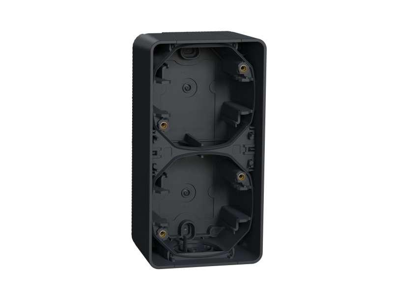 Mureva Styl - nadgradna kutija - dvostruka vertikalna - siva