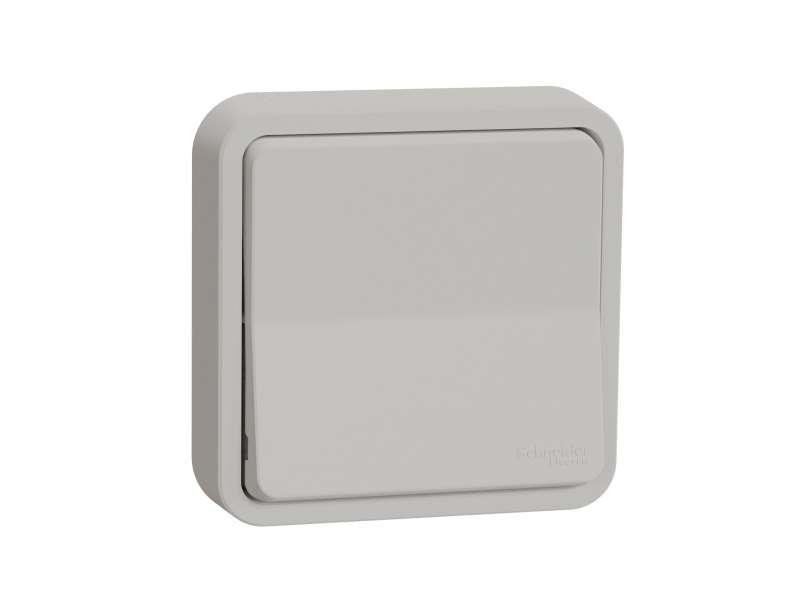 Mureva Styl - naizmenični prekidač sa kukicama - ugradni - beli