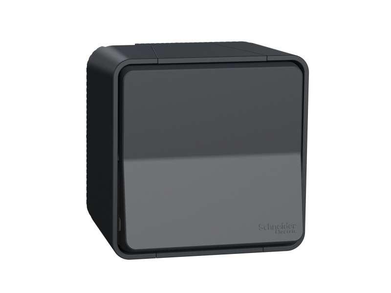 Mureva Styl - unakrsni prekidač - nadgradni - sivi