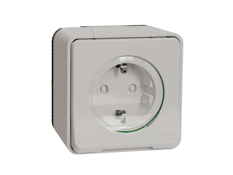 Mureva Styl - utičnica - 16A - 2P + E - poklopac - bela