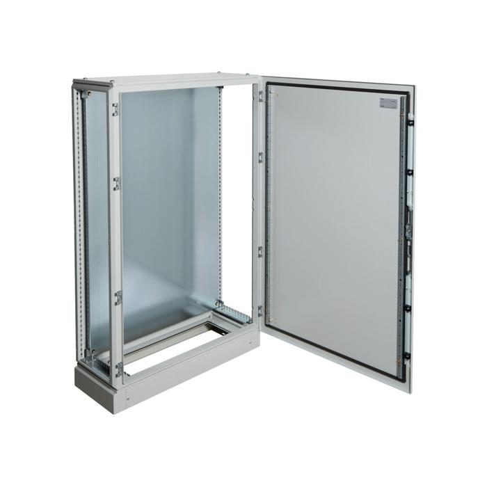 Samostojeći metalni ormar sa postoljem i montažnom pločom, dimenzija 1600x800x400mm