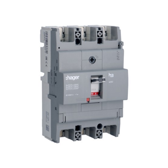 Učinski prekidač x250 3P, 25kA, 200A, fiksna izvedba